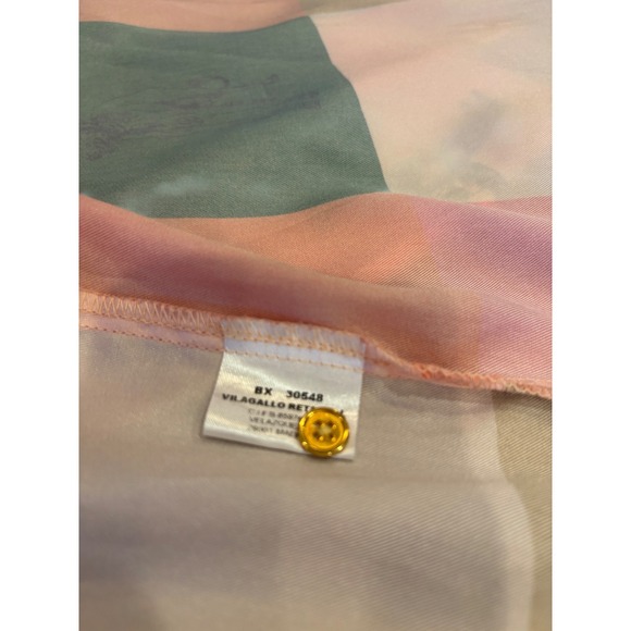 VILAGALLO Women's Multicolor Dog Print Button Up Shirt Size 46 - Picture 8 of 8